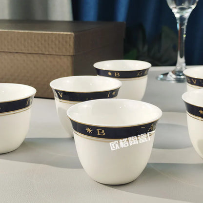 Ensemble de tasses à expresso en céramique 6 pièces