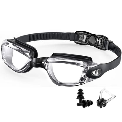 Colorful Electroplated Competition Swim Goggles for Adults