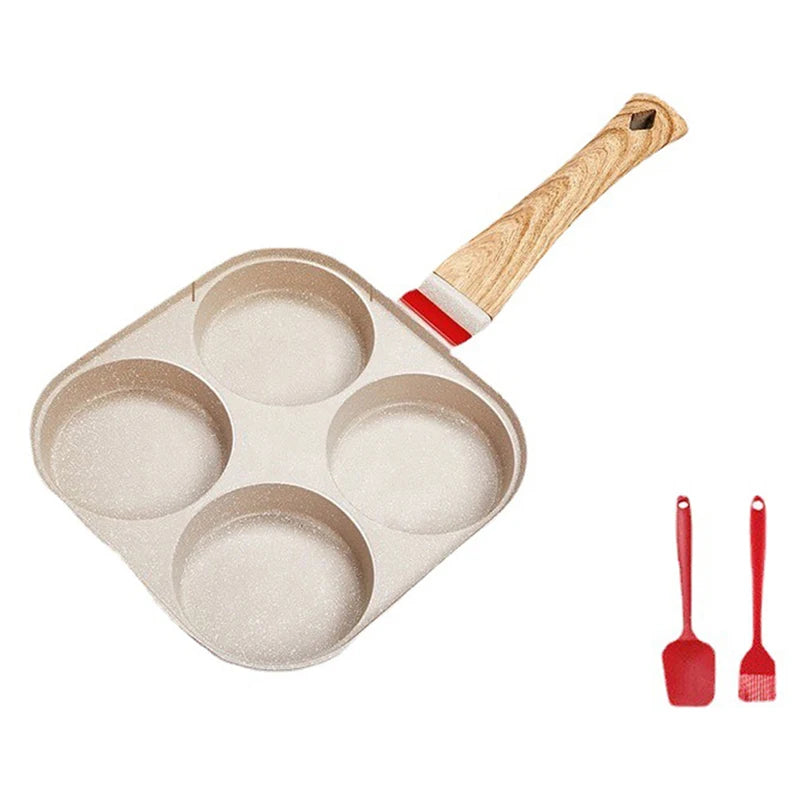 4-Hole Non-Stick Frying Pan