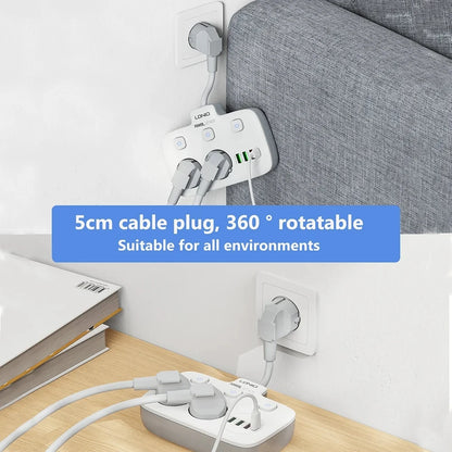 Intelligente Steckdosenleiste mit 3 AC-Anschlüssen, 3520 W