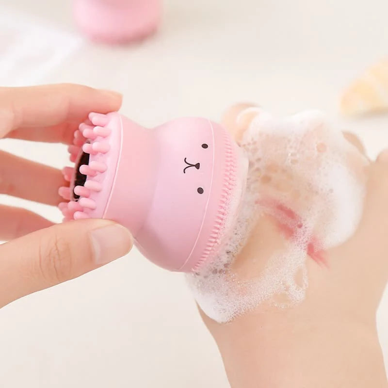 Mini brosse nettoyante pour le visage en silicone - Soin des pores en profondeur
