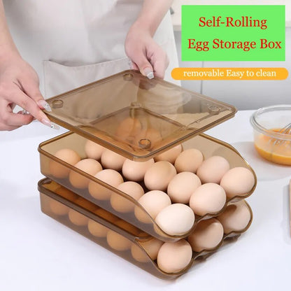 Egg Storage Box 1/2/3Layer Egg Crisper