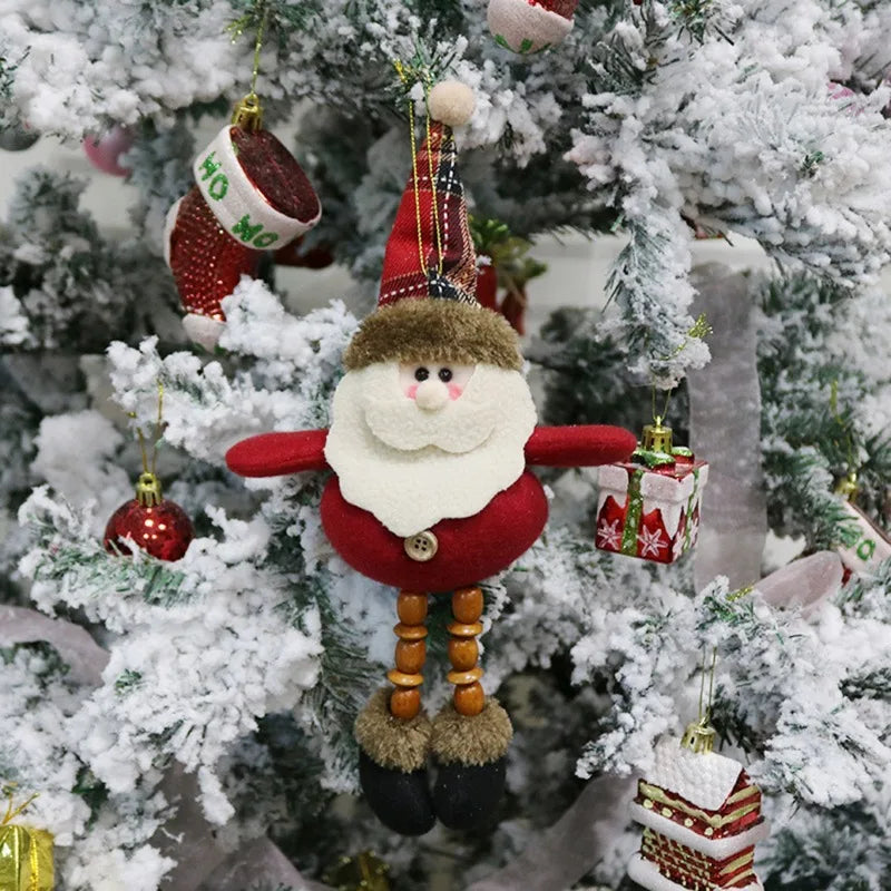 Cheerful Cartoon Christmas Pendants Festive Decor for Home