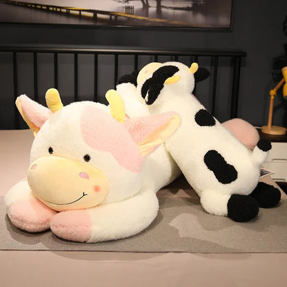 Cute 90cm/110cm Milk Cow Plush Toy