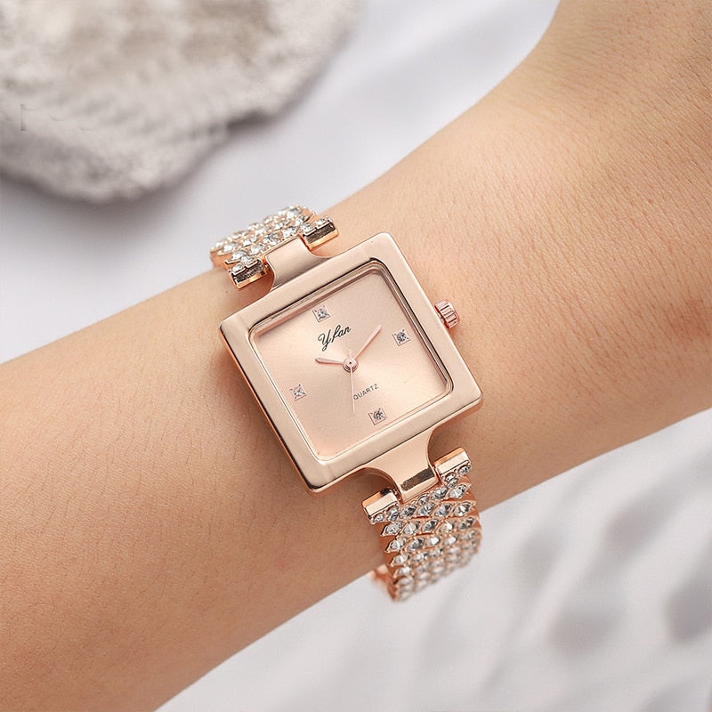 Square Diamond Watch