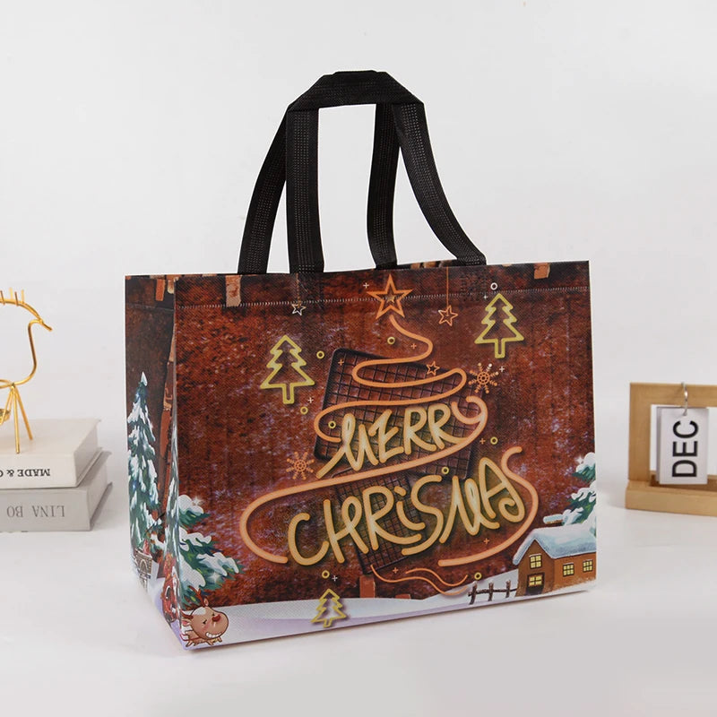 Kraft Christmas Gift Bags for Festive Packaging