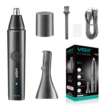 YD121 Rechargeable Electric Nose Hair Trimmer - Fully Automatic & Washable