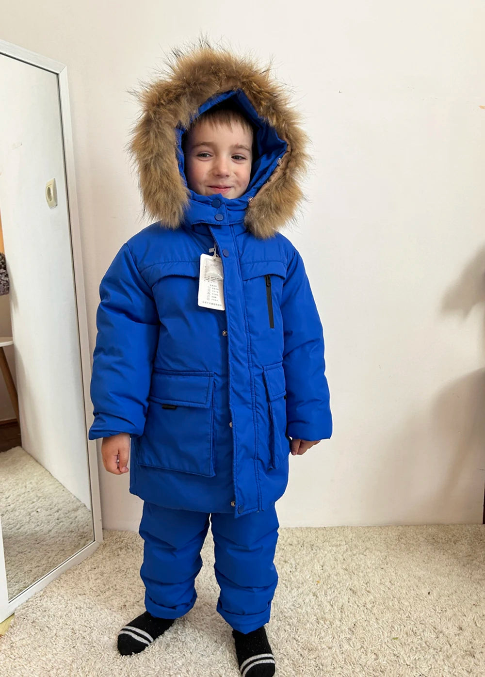 Ensemble de vêtements pour enfants Parka à capuche garçon