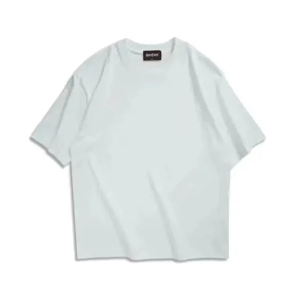 T-shirt d'été unisexe surdimensionné marron - streetwear coréen décontracté