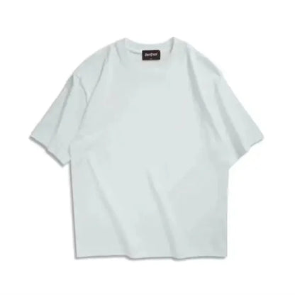 T-shirt d'été unisexe surdimensionné marron - streetwear coréen décontracté