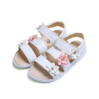 Gladiator Flower Sandals for Girls
