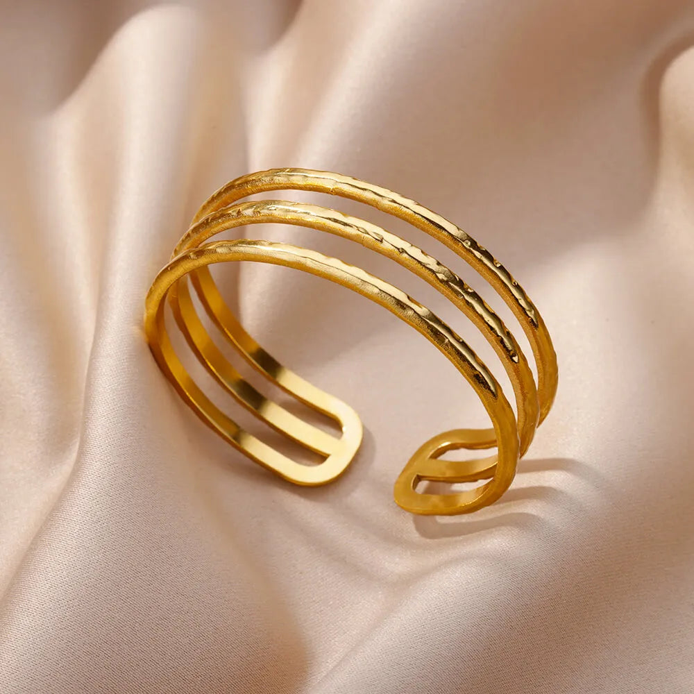 Gold-Plated Stainless Steel Women's Bracelet