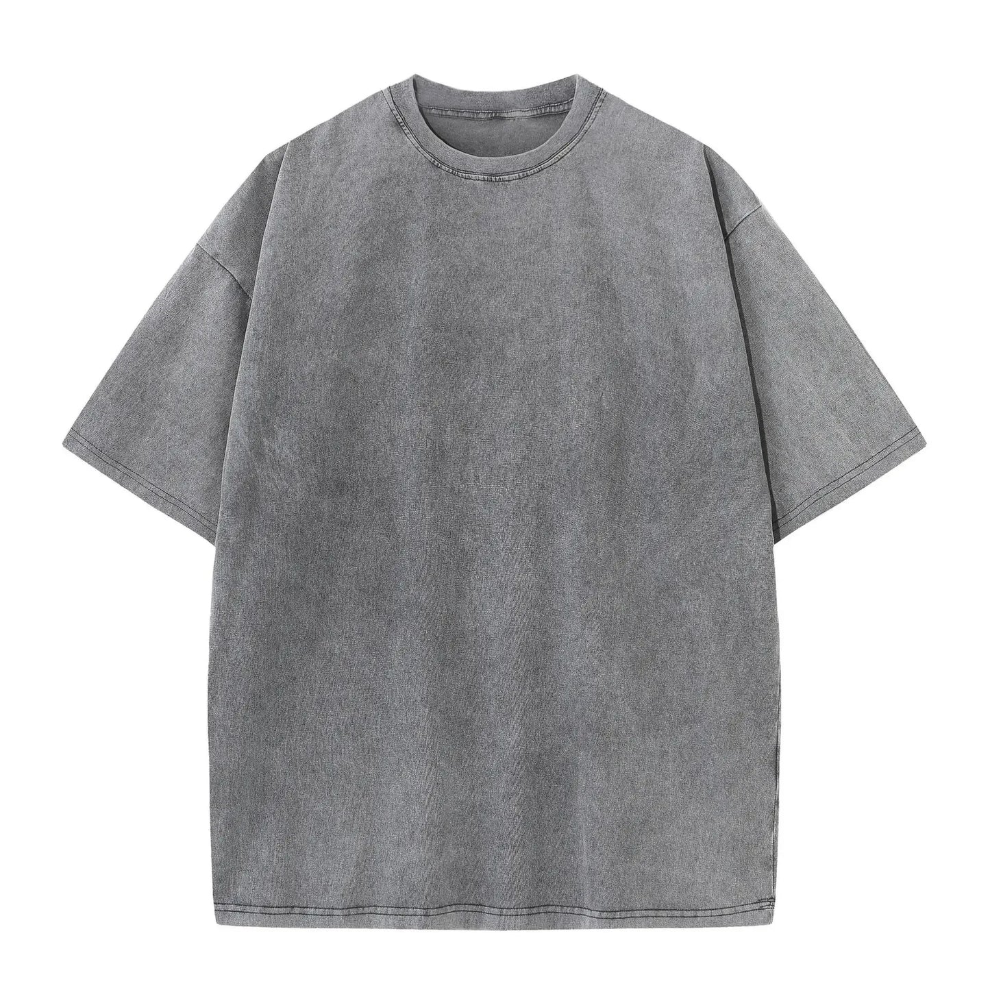 Men's Oversized Ragged Short Sleeve Cotton Round Neck T-shirts