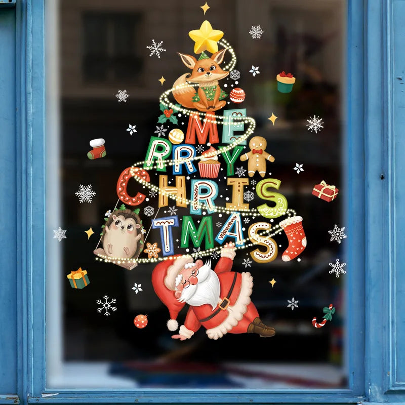 DIY Christmas Window Stickers for Festive Home Decor