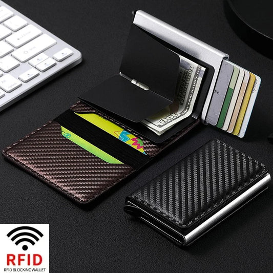 Porte-carte de crédit RFID mince en aluminium