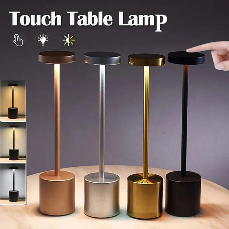 Lampe de table rechargeable USB classique - Gradation en continu 