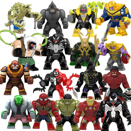 Figurines de transformation Marvel Building Blocks - Coffret cadeau Technic Armor