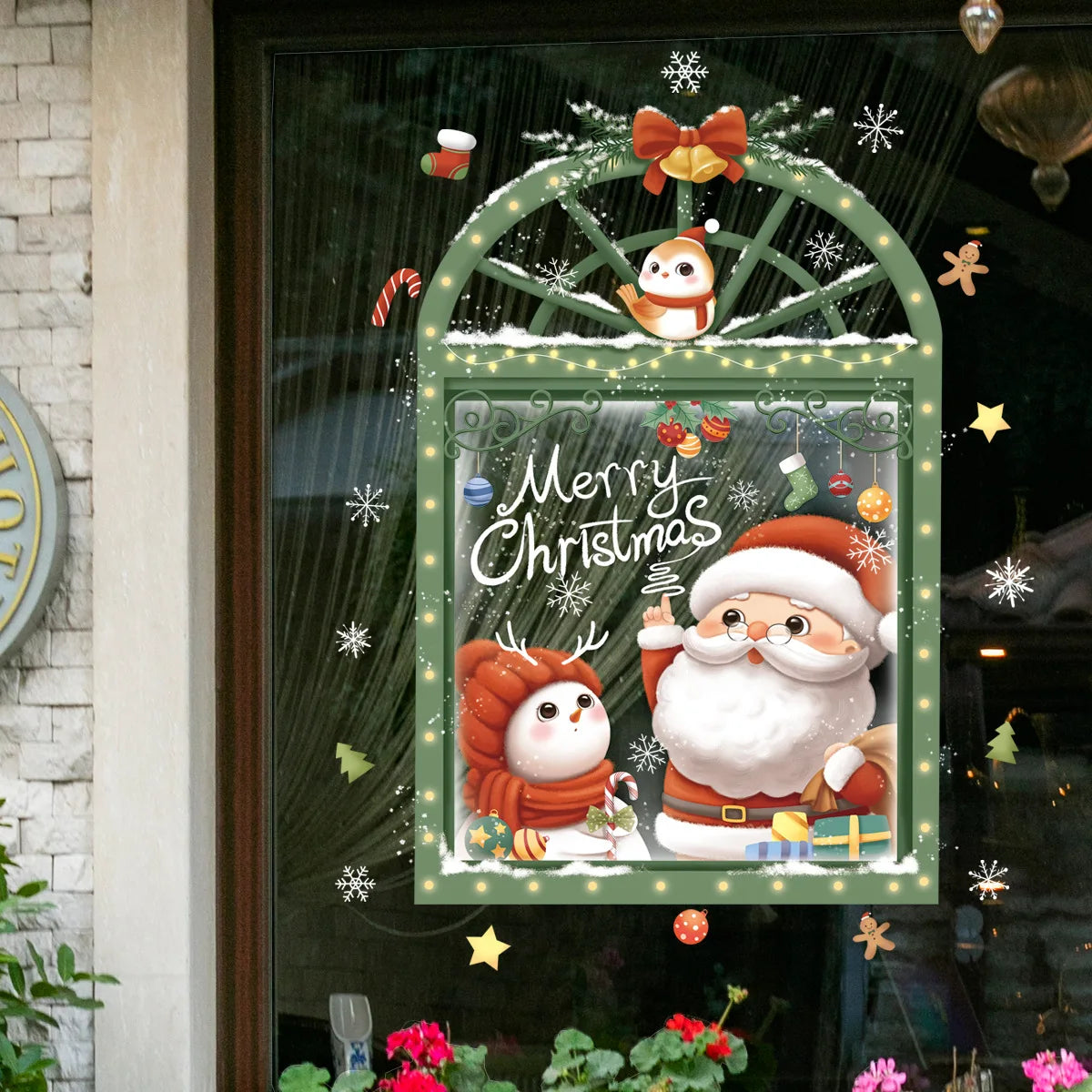 DIY Christmas Window Stickers for Festive Home Decor