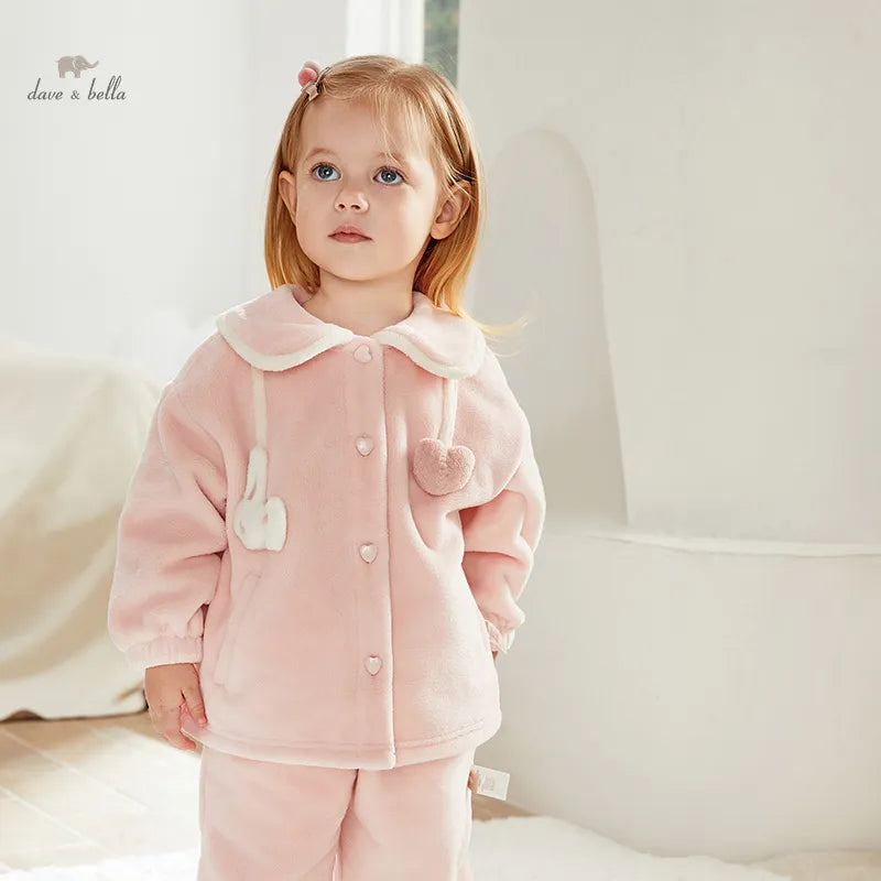 Costume de pyjama pour fille d'hiver pour enfants