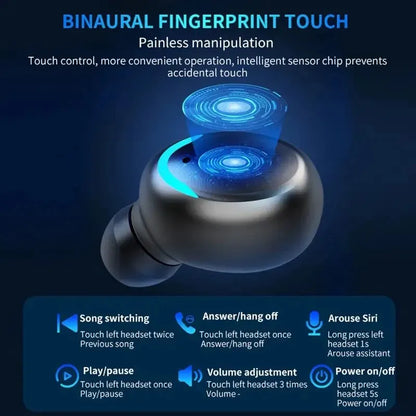 Écouteurs sans fil Bluetooth TWS F9-5C - Casque de sport étanche