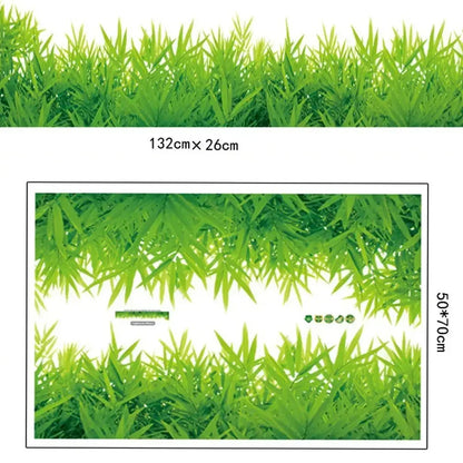 Waterproof Green Grass Wall Sticker - Removable DIY Home Decor