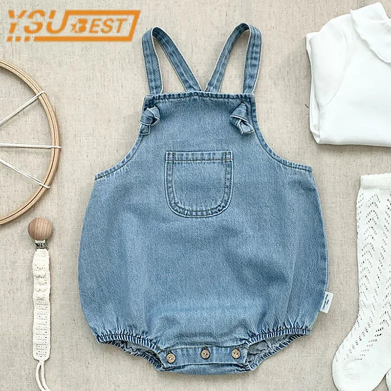 Cowboy Sleeveless Baby Romper