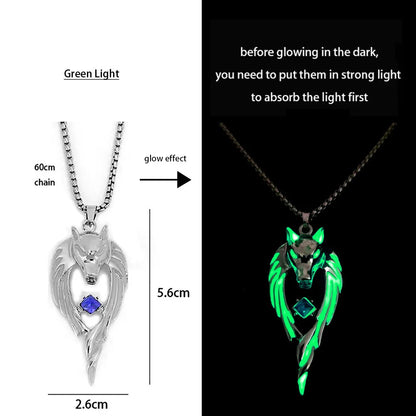 Collier Dragon Lumineux Lumineux - Fluorescence Nocturne 