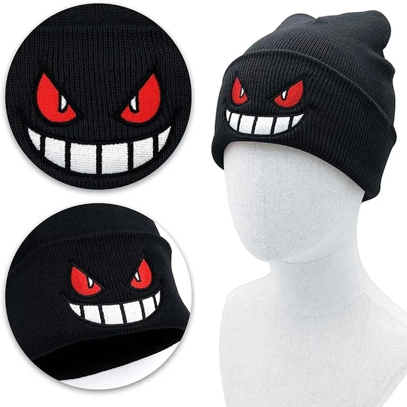 Unisex Knitted Gengar Hat – Warm Winter Style