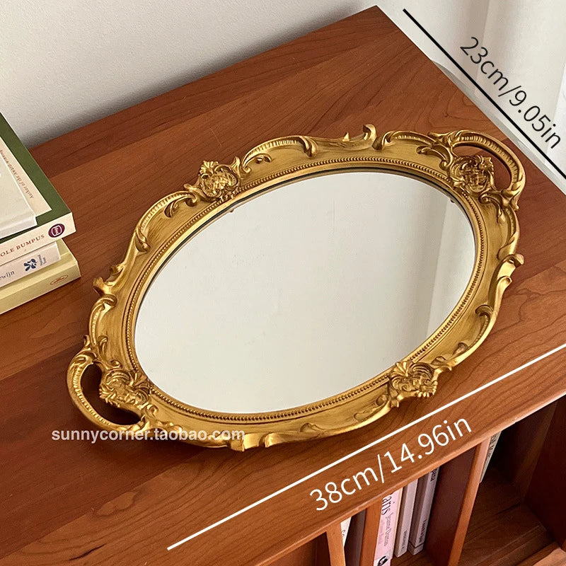 Retro Plastic Mirror Tray
