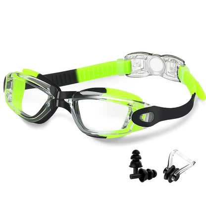 Colorful Electroplated Competition Swim Goggles for Adults