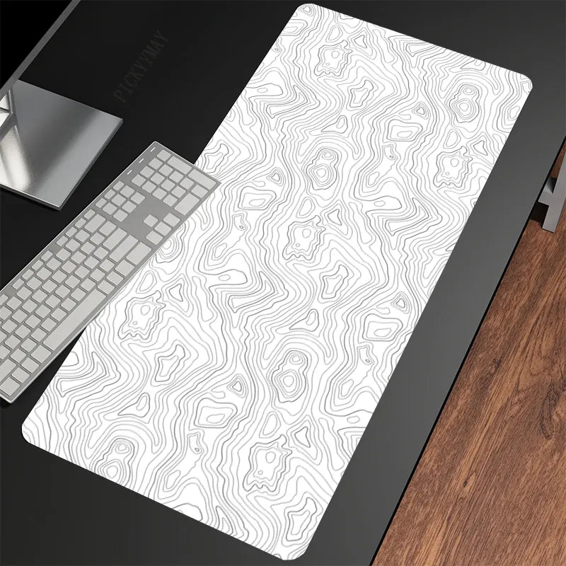 Gaming Mousepad Set - XXL Black & White Desk Mat