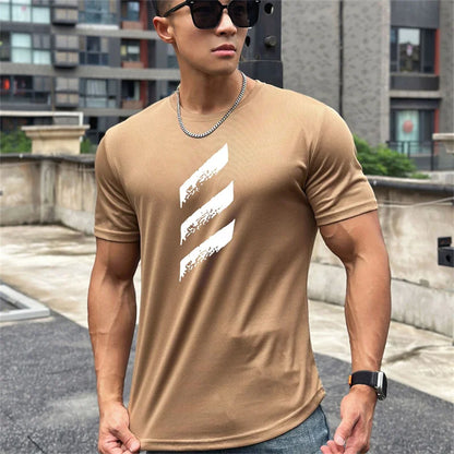 Short Sleeve Muscle Workout T Shirt