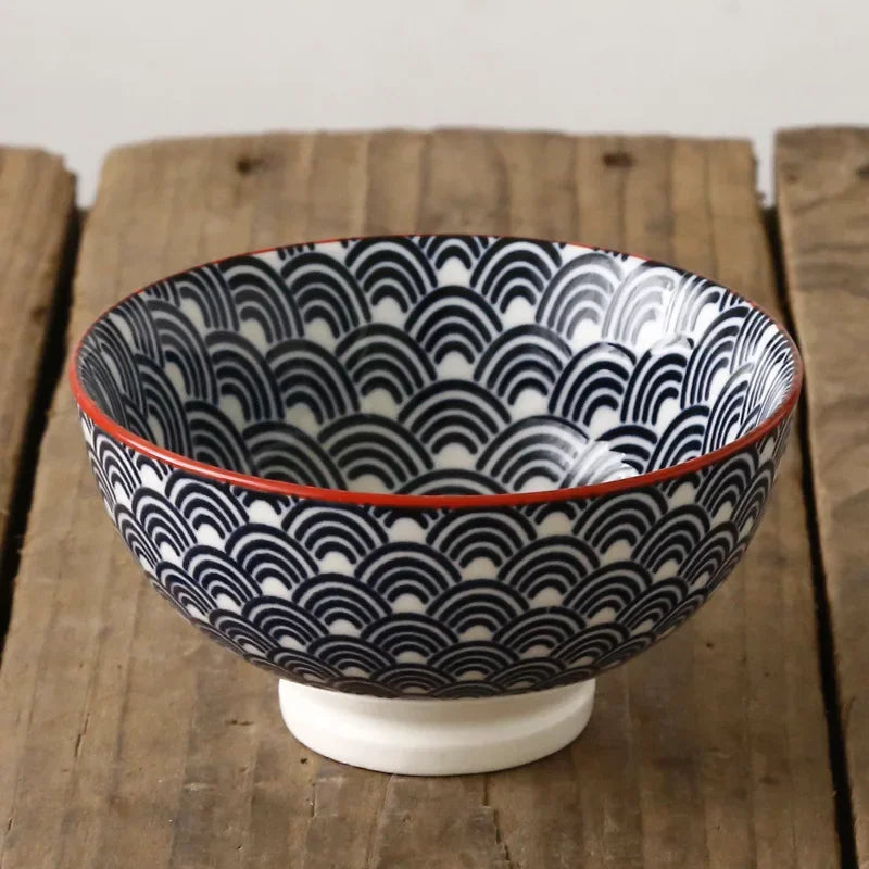 Colorful Japanese Ramen Bowl Set