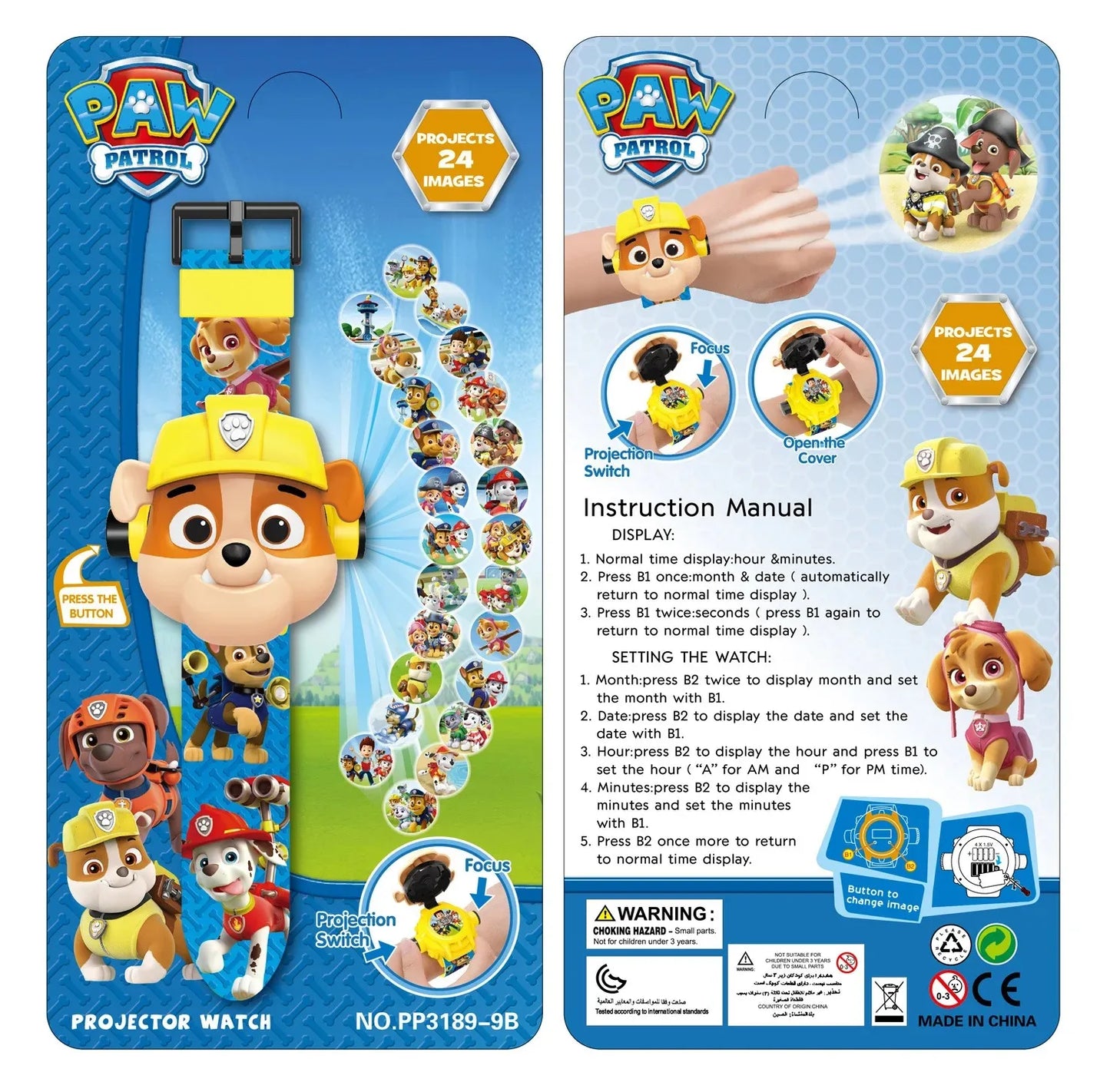 Paw Patrol 3D Projection Watch