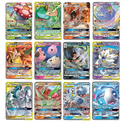 Lot de 50 cartes à collectionner Pokémon GX VMAX pour jeu de combat pour enfants