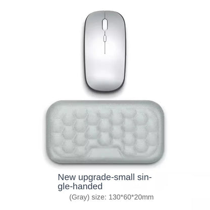 Tapis de souris ergonomique avec repose-poignet en mousse à mémoire de forme - Tapis de bureau pour support de saisie