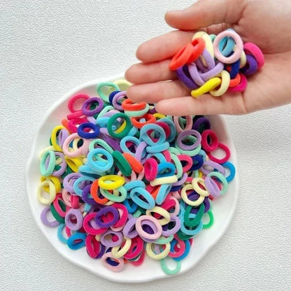 20/50 Stück elastische Haarbänder für Kinder – buntes Haargummi. 