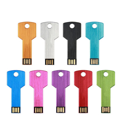 Metal Portable USB 2.0 Flash Drive - Multiple Capacities