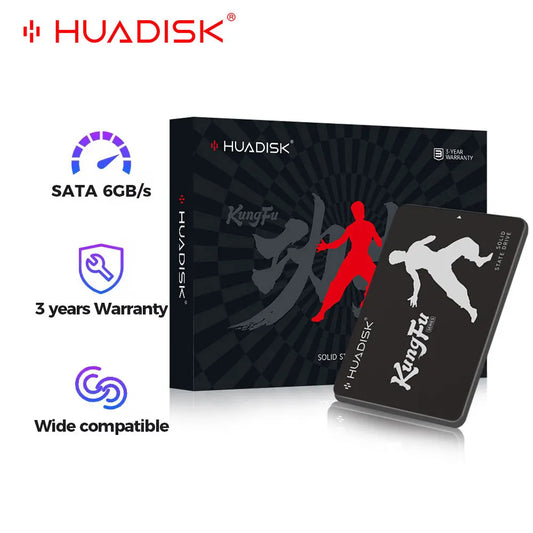 HUADISK SATA 3 SSD Disque Dur 120 GO 240 GO 480 GO 128 GO 256 GO 512 GO 2.5 GO HDD SATA3.0 6Gbps TLC Disque SSD pour Ordinateur De Bureau