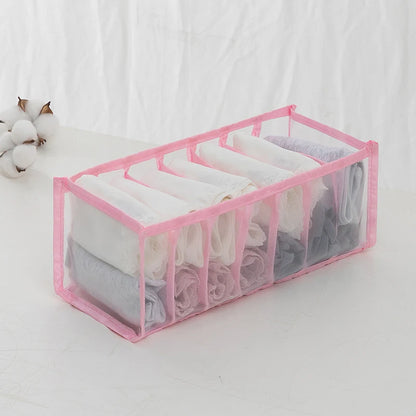Boîte de rangement pour jeans en maille – Séparateur de tiroir pour pantalons empilables