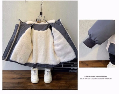 Manteau à capuche en fourrure pour bébé - Parka chaude et élégante pour enfants