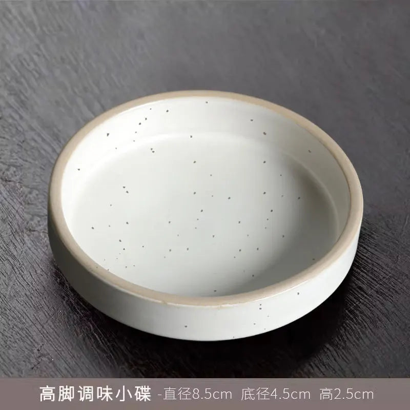 Service de table rond 12 pièces en grès