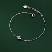 Chic Clover Zircon Bracelet - Elegant Gift