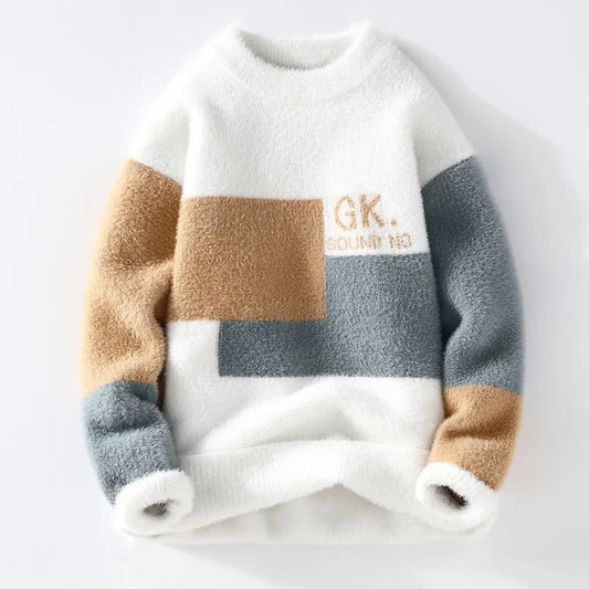 Pull en tricot pour hommes d'hiver