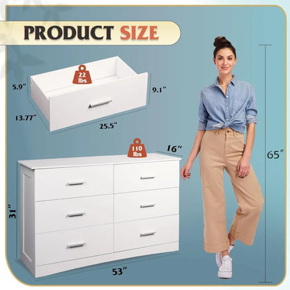 8-Drawer Dresser in Natural Finish