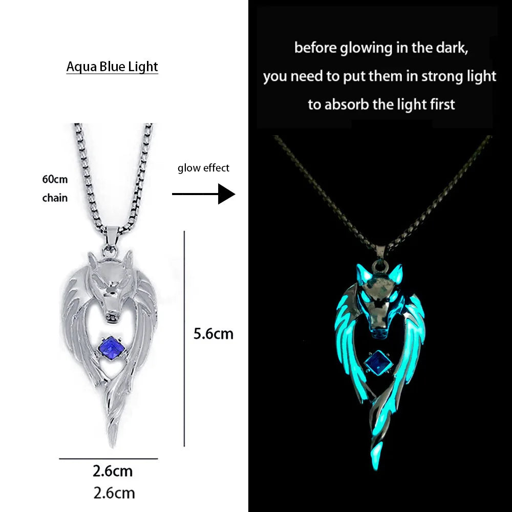 Collier Dragon Lumineux Lumineux - Fluorescence Nocturne 