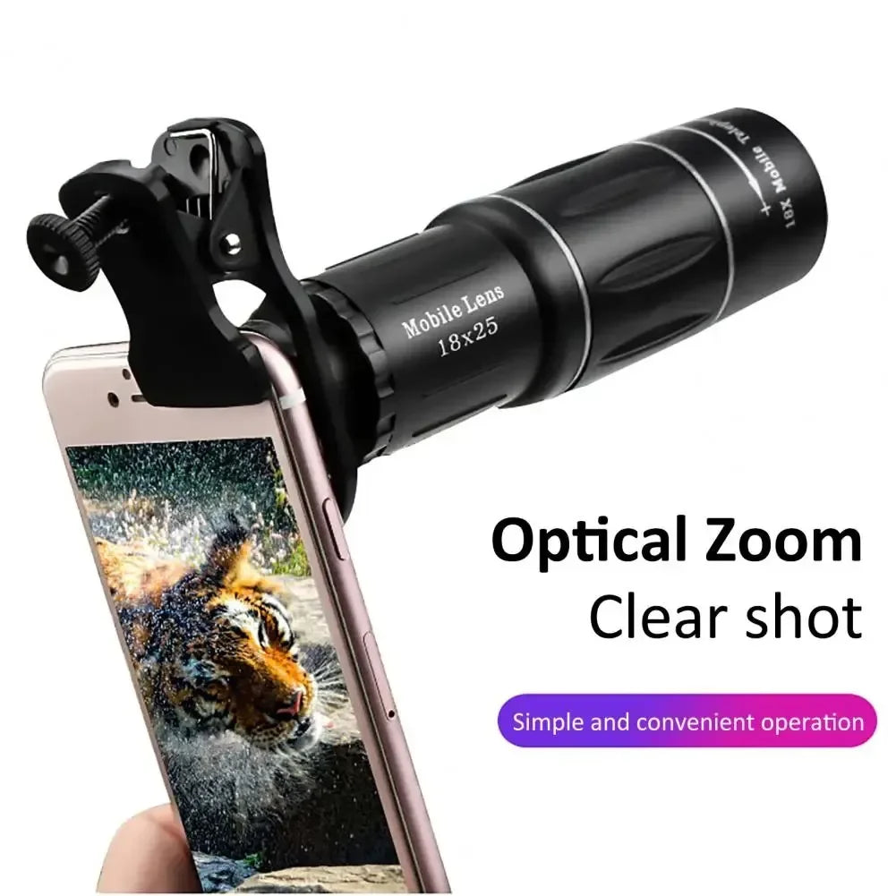 Single Barrel Telephoto Lens External Camera for Mobile Phones - Telescopes & Concert Shooting