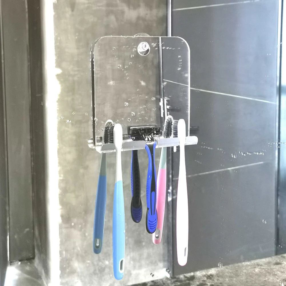 Miroir de douche sans buée – Incassable et portable.