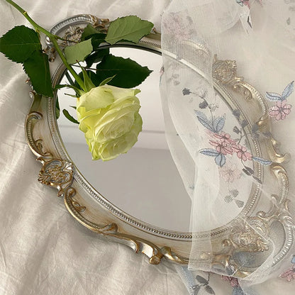 Retro Plastic Mirror Tray