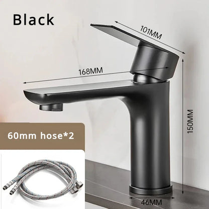 Stainless Steel Bathroom Hot/Cold Water Faucet